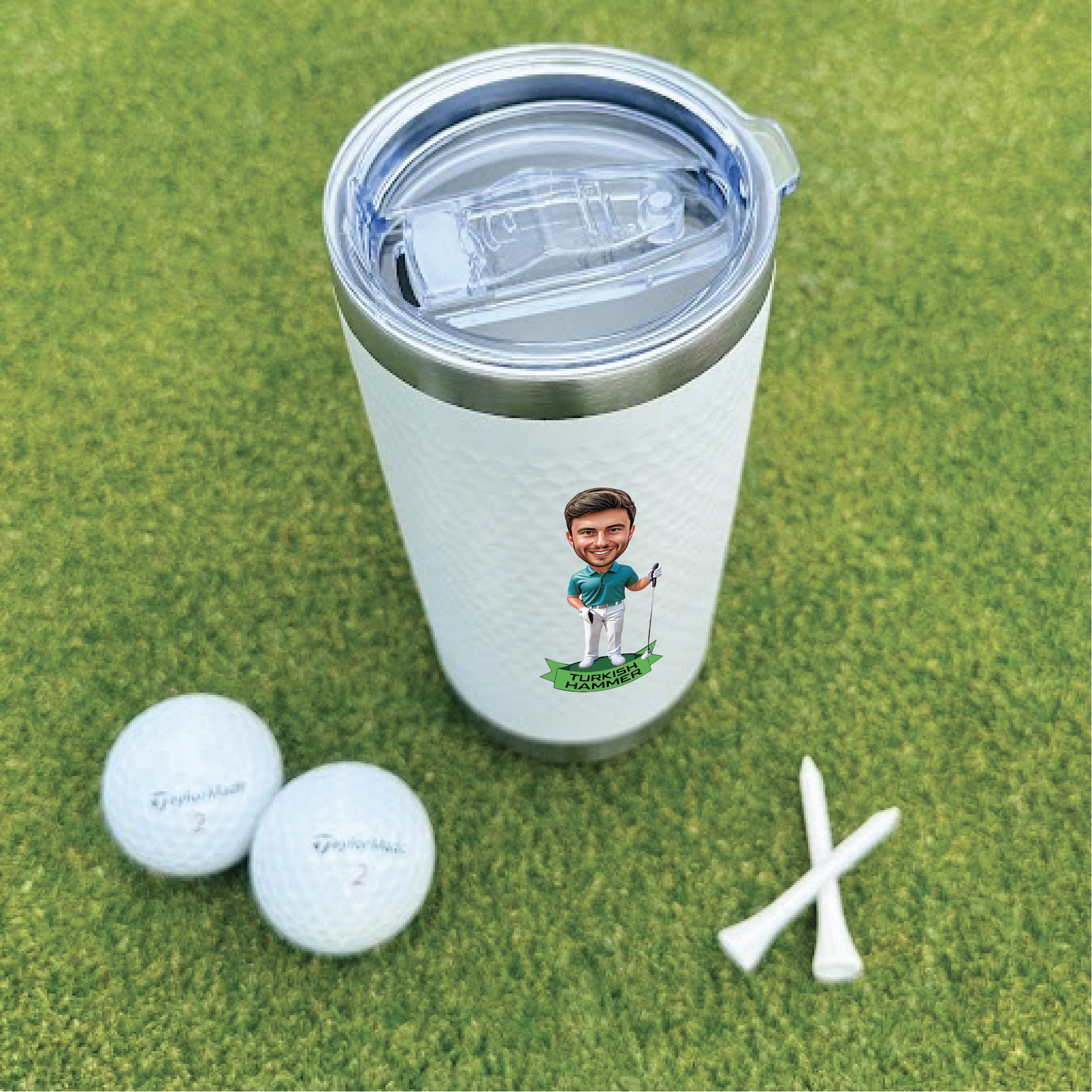 Cartoon Golf Tumbler