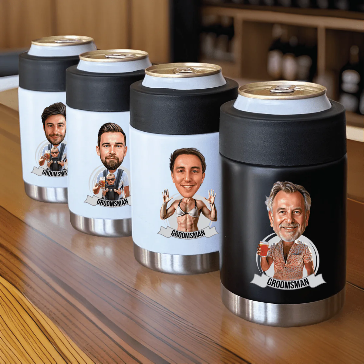 Thermal Caricature Koozie