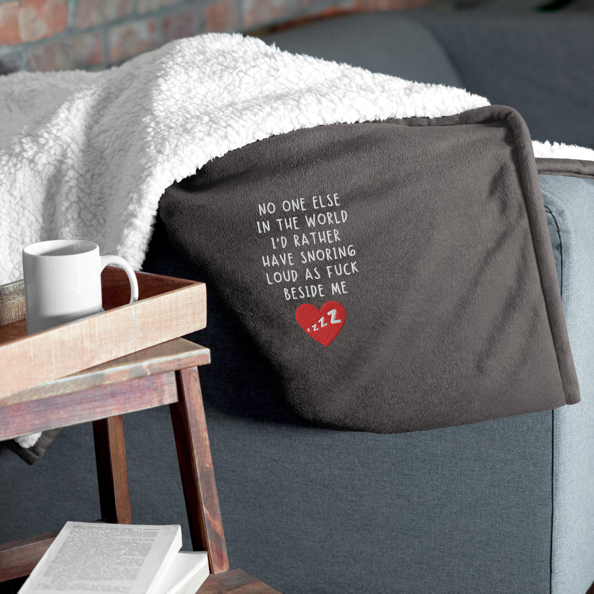 Funny Love Sherpa Blanket