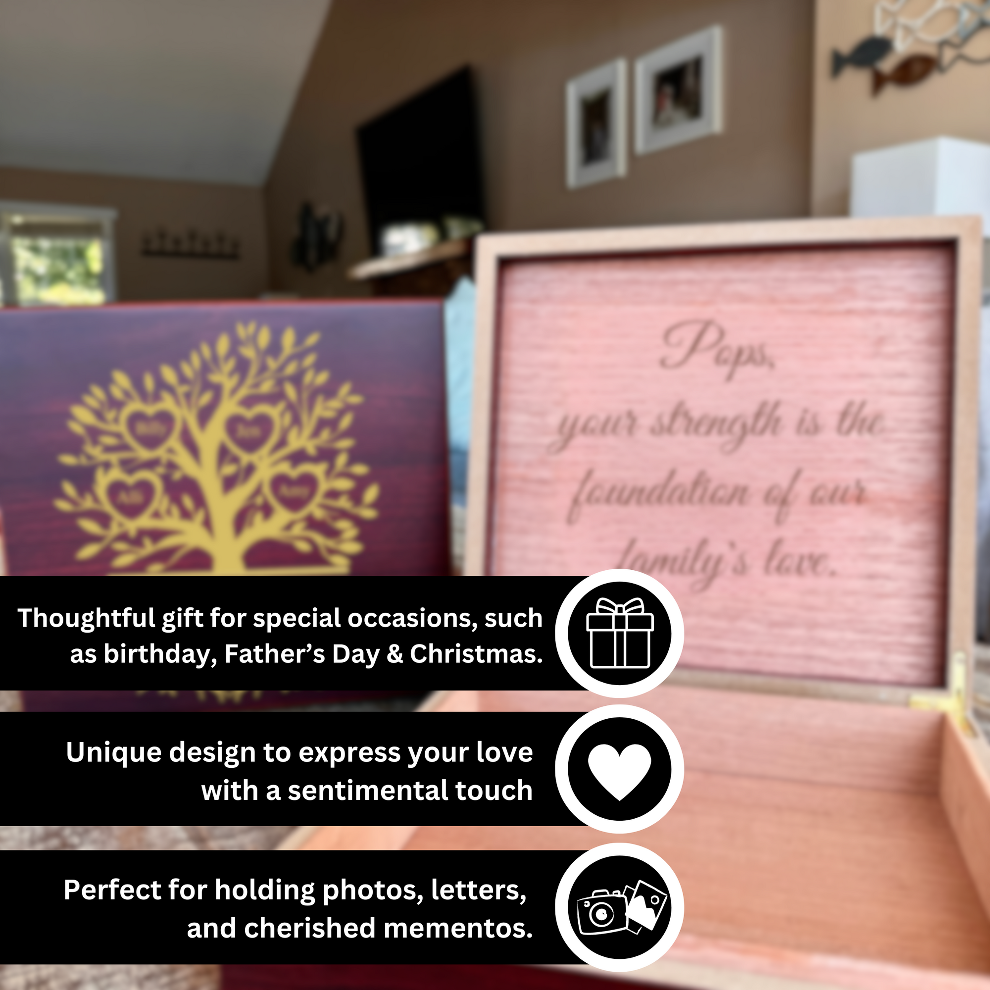 Custom Family Tree Keepsake Box