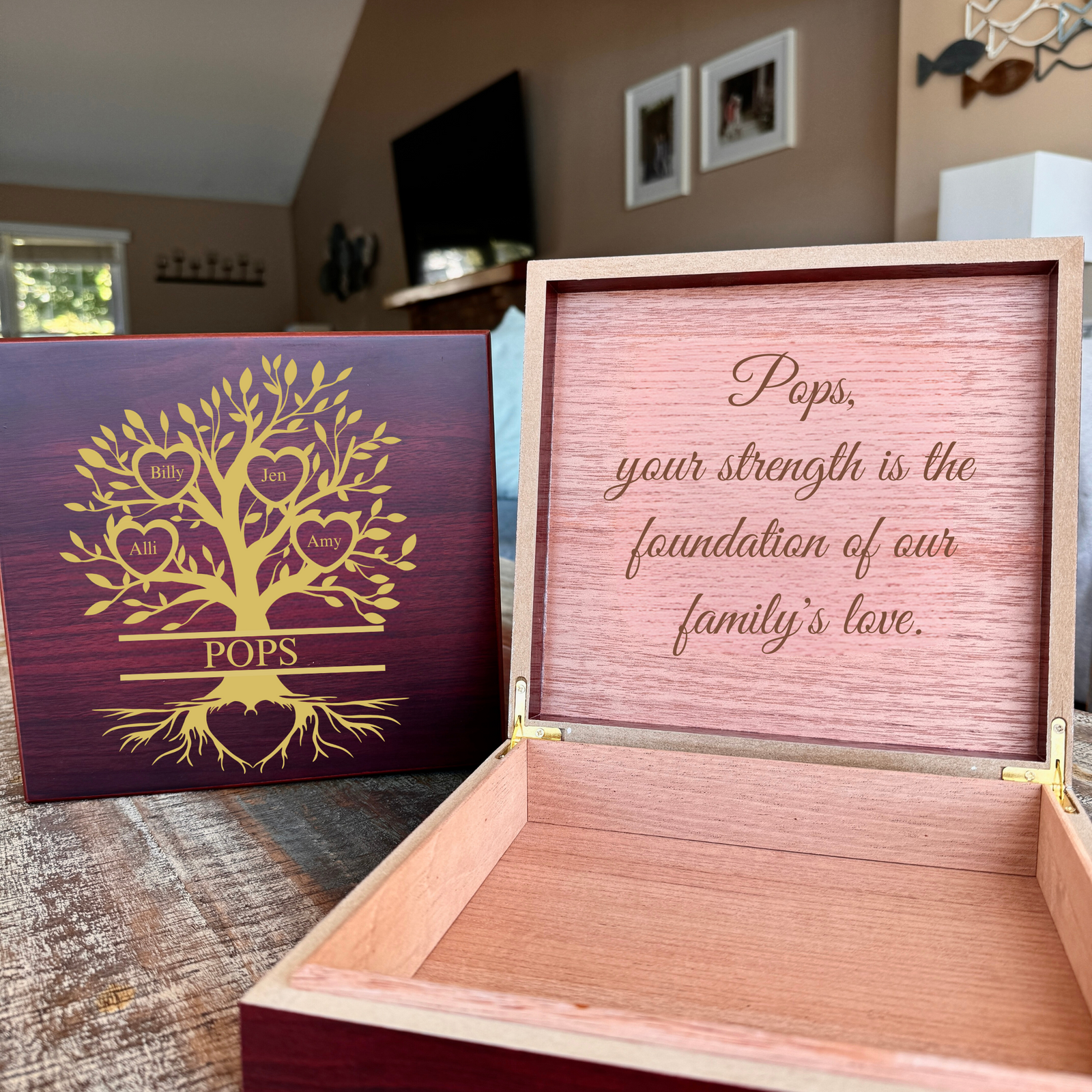 Custom Family Tree Keepsake Box