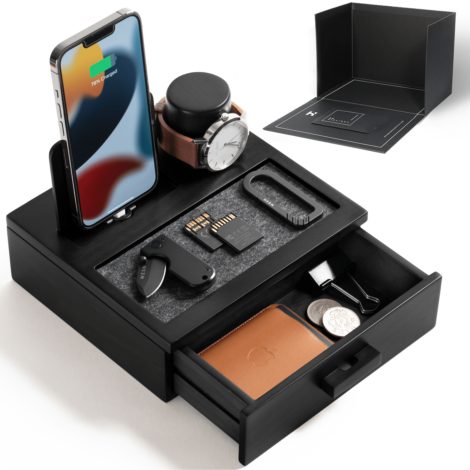 Elegant Wooden Charging Dock