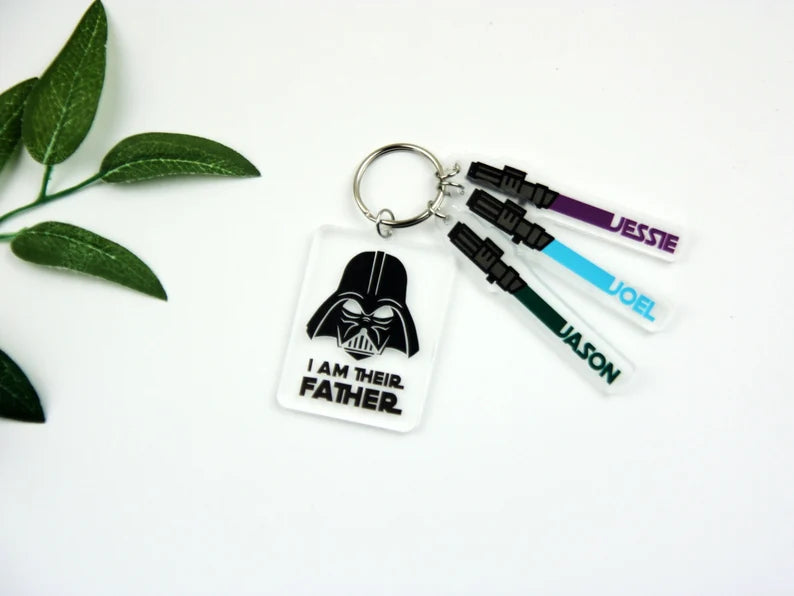 I&#39;m Their Father Keyring - Star Wars