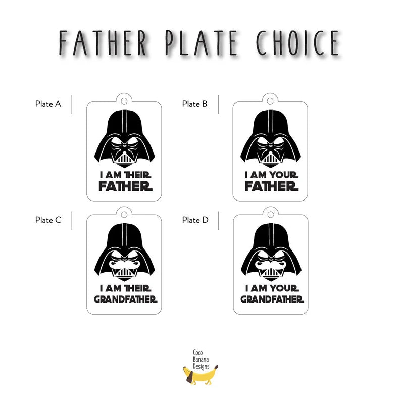 I'm Their Father Keyring - Star Wars