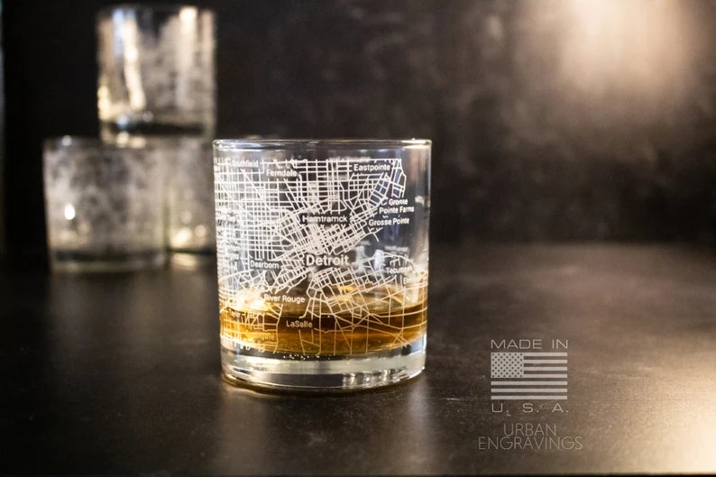 Louisville Skyline Rocks Glass/ Old Fashioned Glass/ Whiskey 