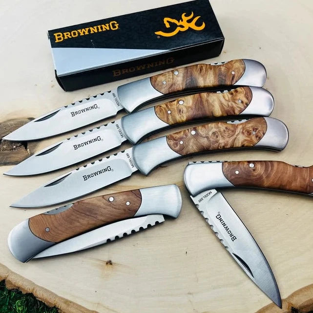 Engraved Browning Folding Knife – Custom Gift for Him