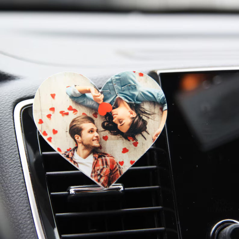 Custom Car Photo Tag Air Vent Clip