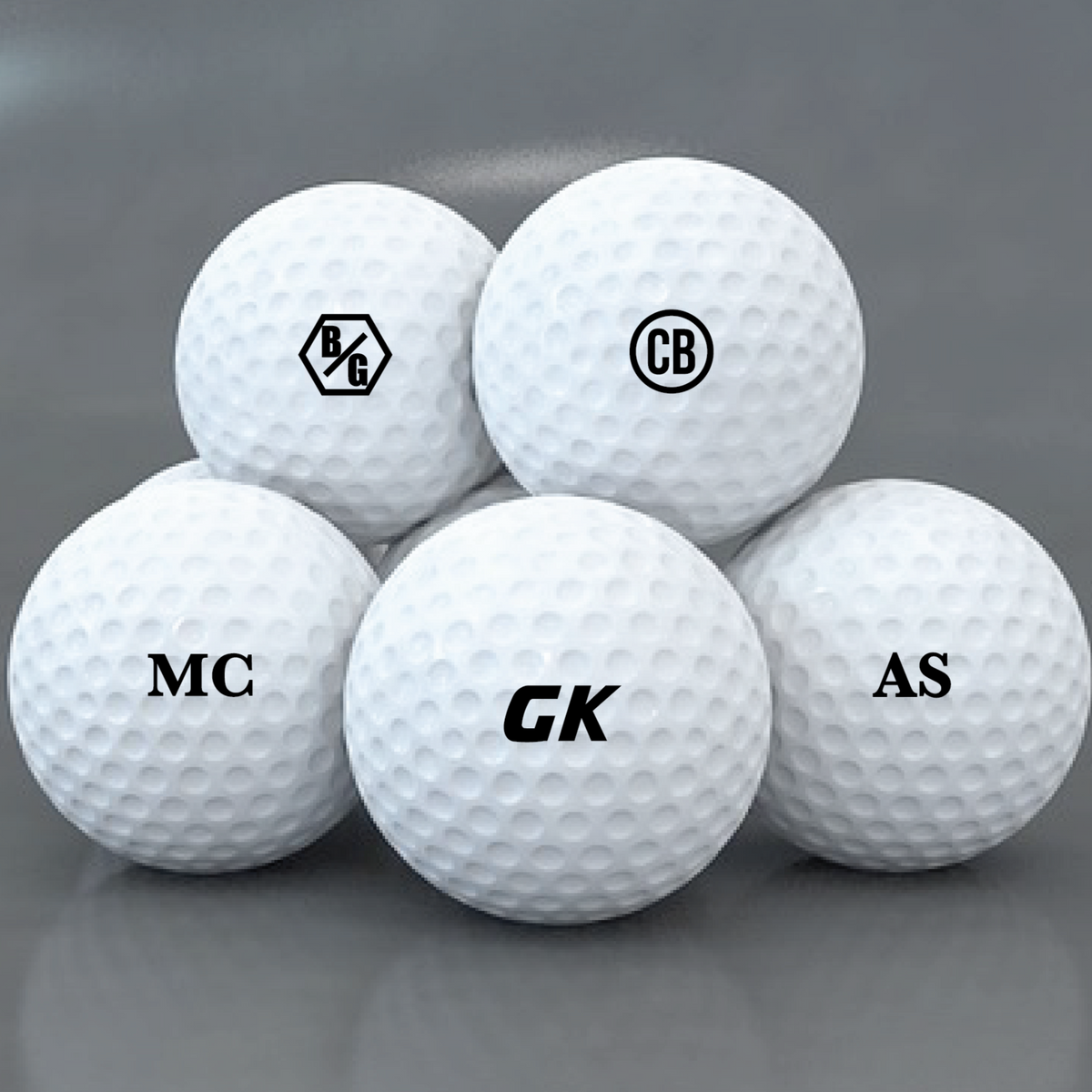 Custom Initials Golf Ball Stamp