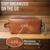 Monogrammed Leather Dopp Kit