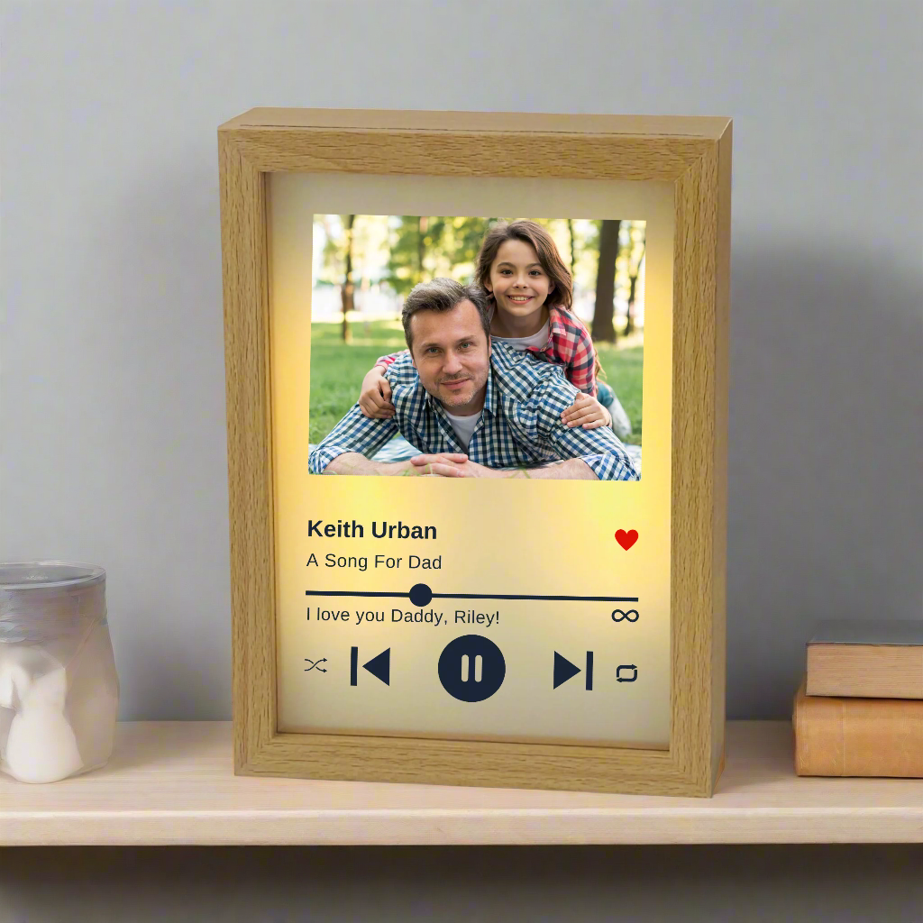 Dad's Heartfelt Song Frame