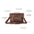 Personalized Vintage Brown Satchel