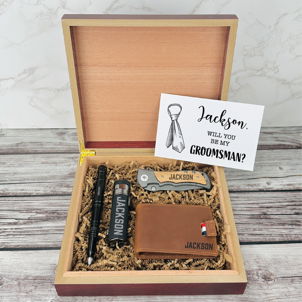 Groomsman proposal box, Will you be my groomsman, Groomsmen Proposal, Best Man proposal Groomsman Gift will you 2024 be my best man