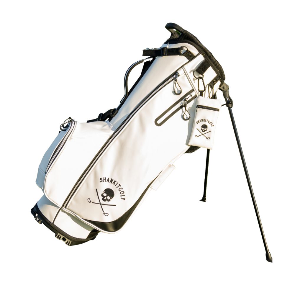 Shank It White Golf Bag