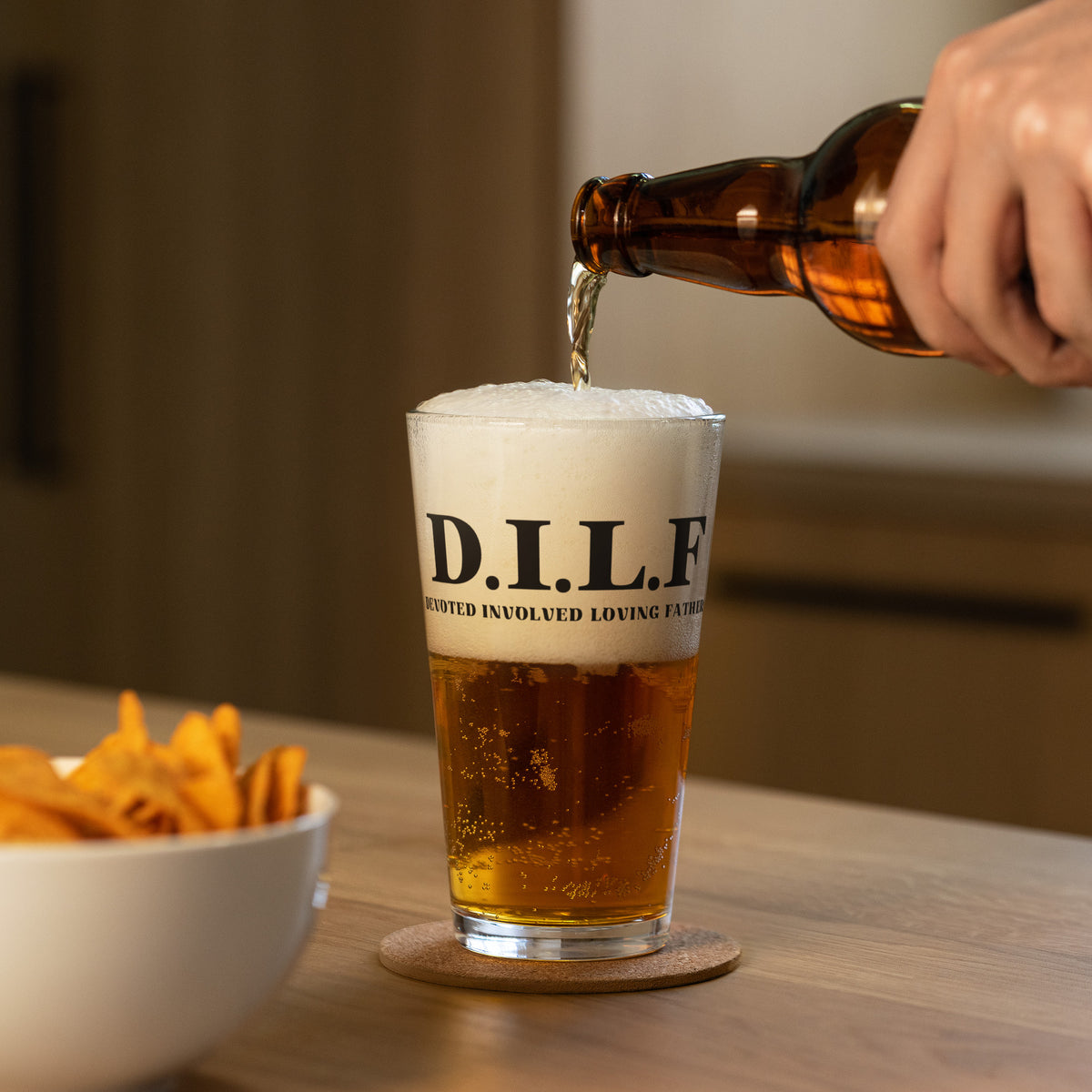 Funny D.I.L.F Pint Glass