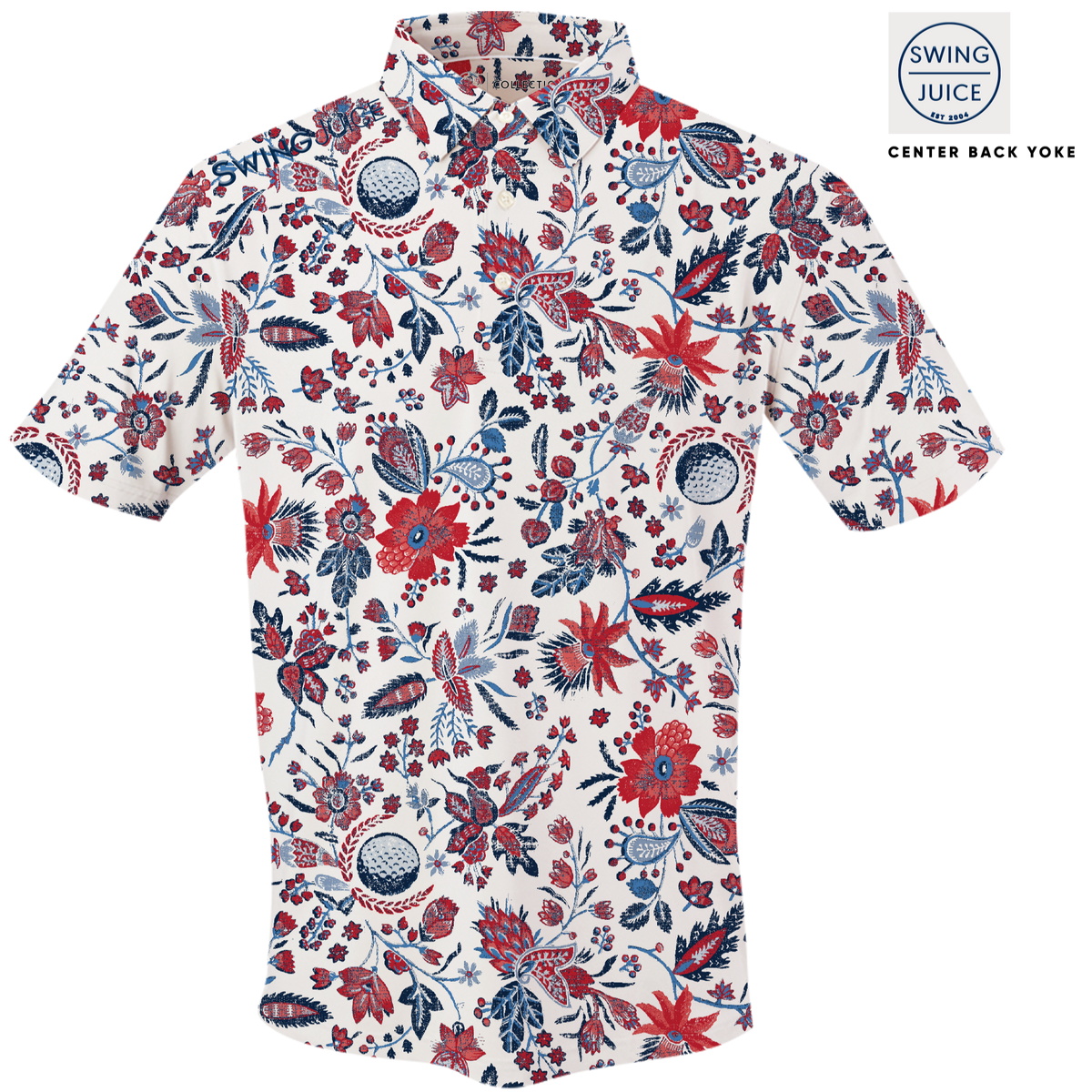 Golf Americana Floral Men&#39;s Polo