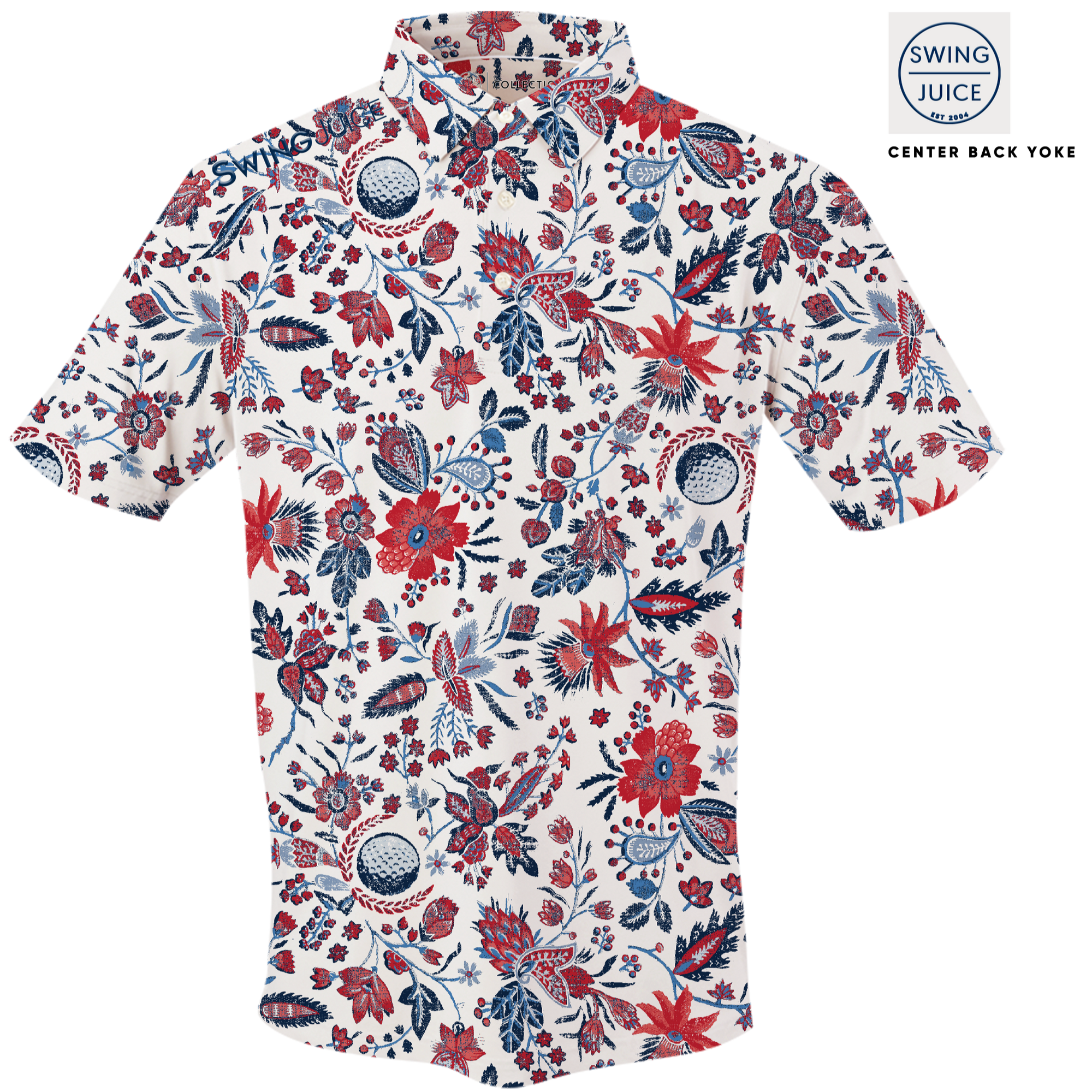 Golf Americana Floral Men's Polo