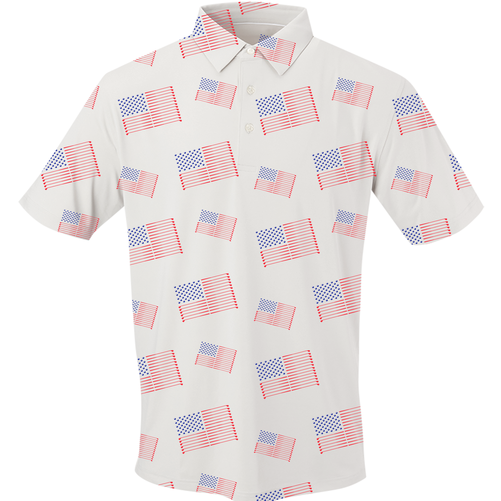 Golf Flag Men's Polo