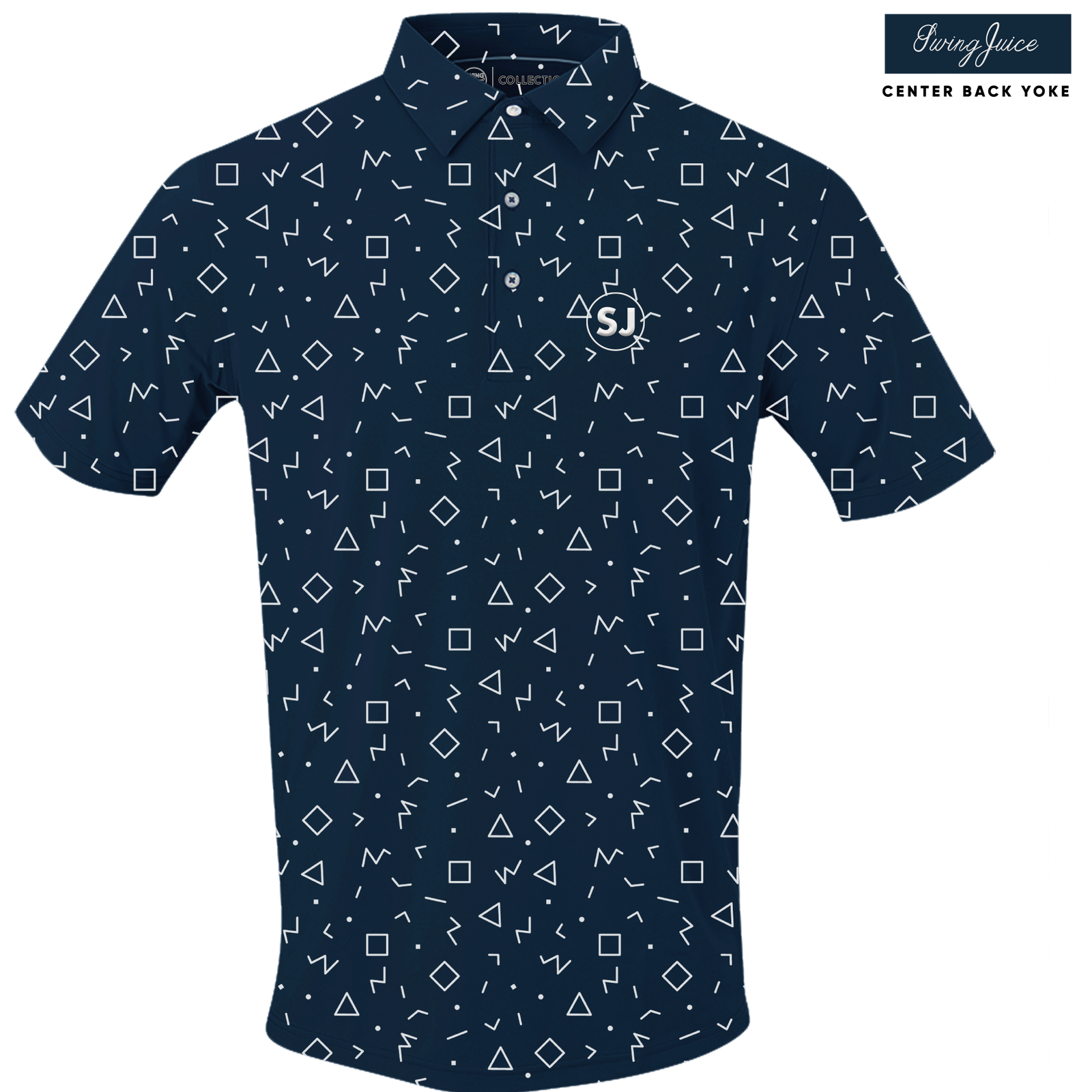 Golf Memphis Geometric Men's Polo