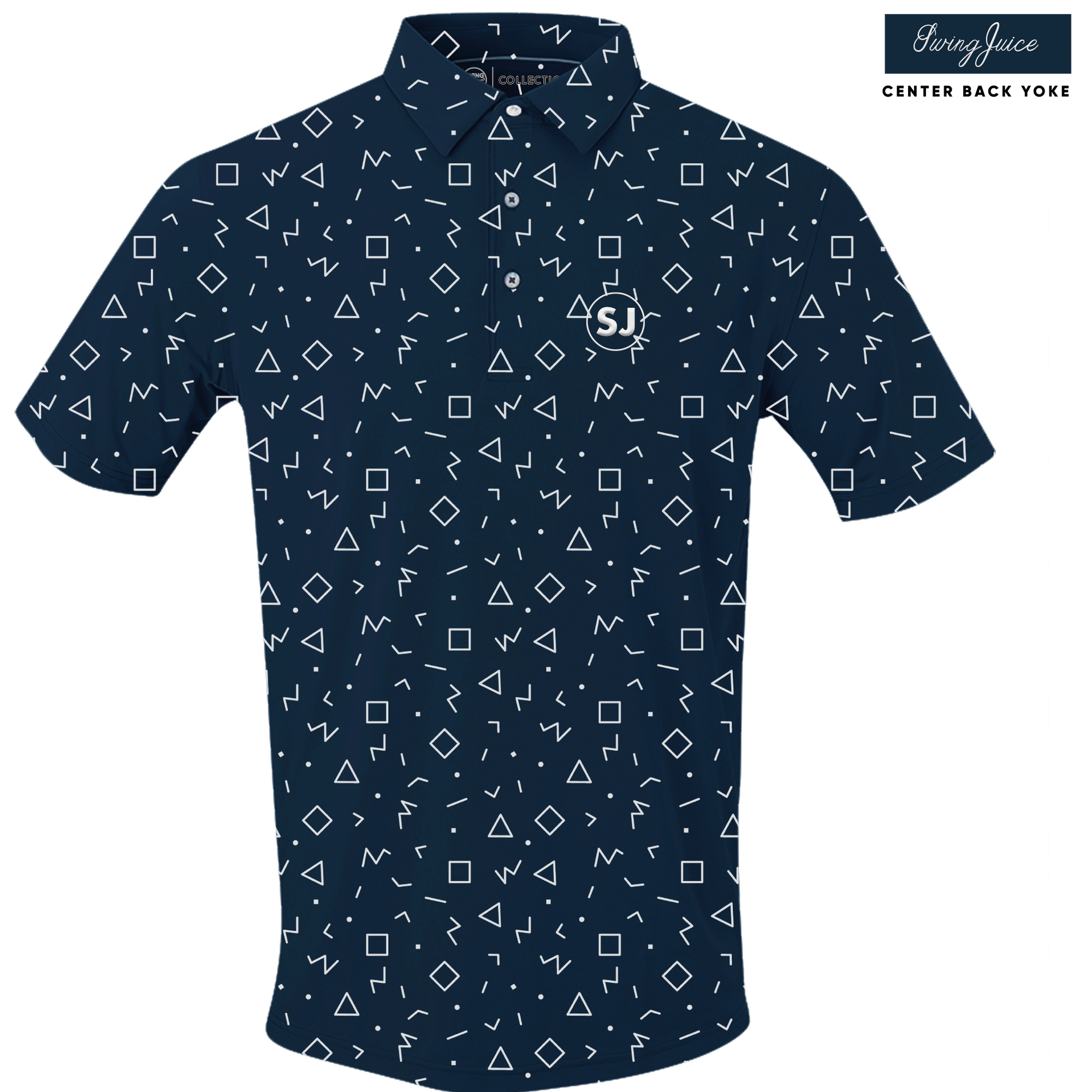 Golf Memphis Geometric Men's Polo