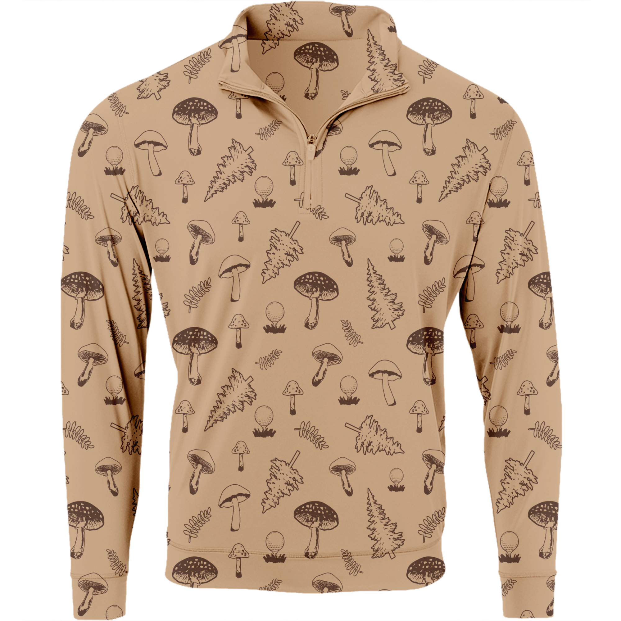 Golf Mushrooms Men's Quarter Zip