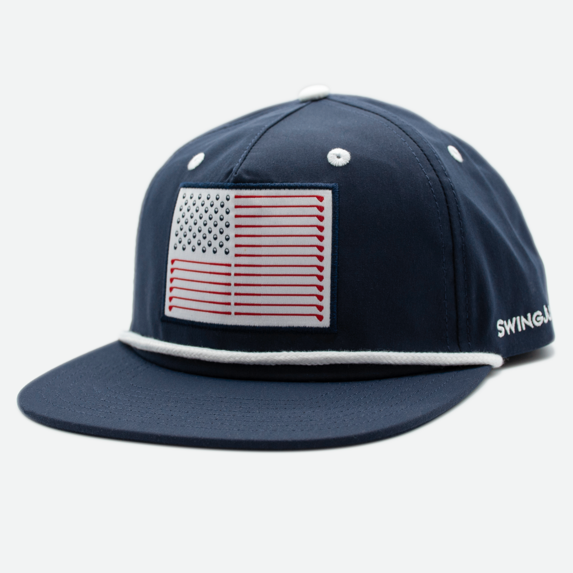 Golf Flag Unisex Active Rope Hat Navy