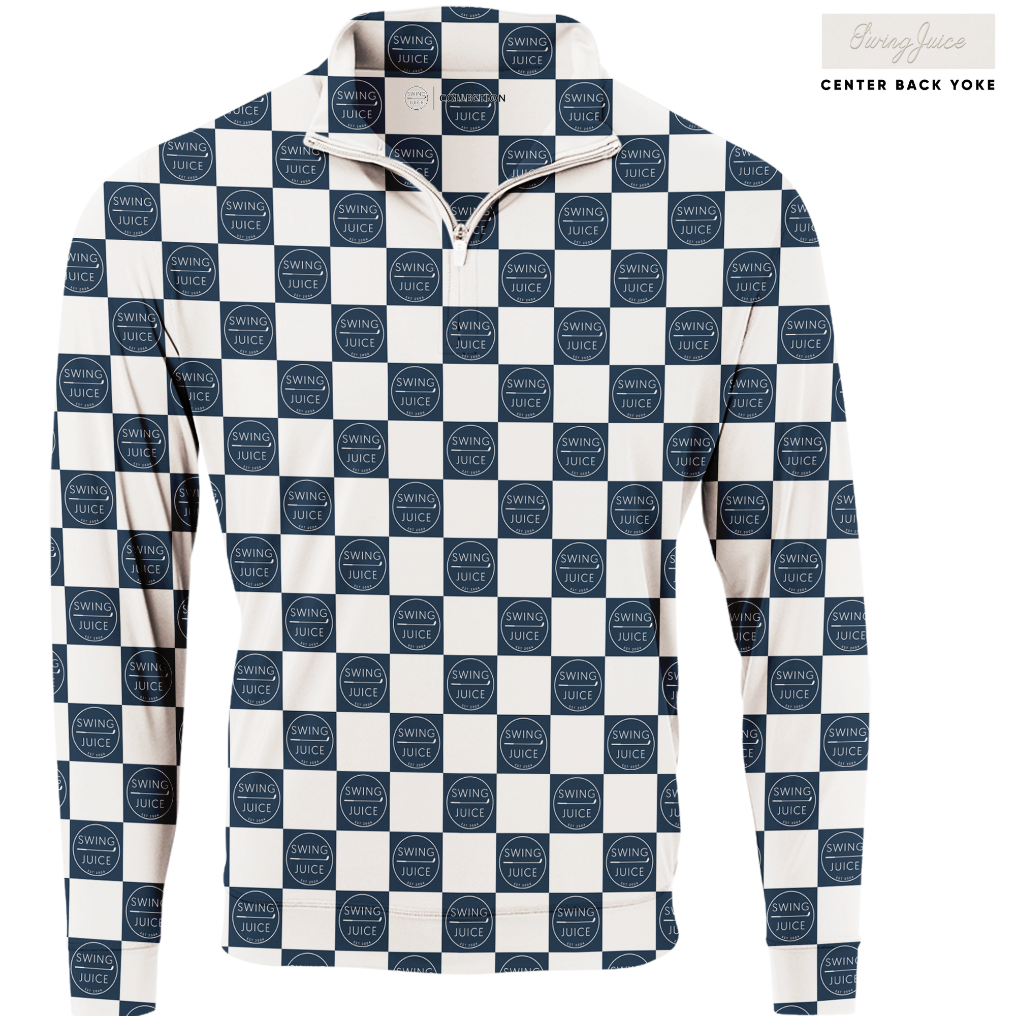 Golf SJ Checkerboard Men's Quarter Zip