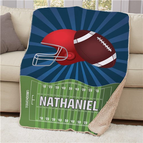 Football Sherpa Blanket