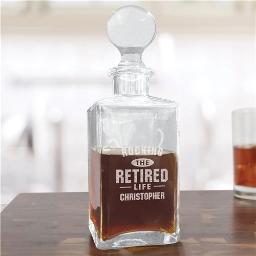 Rocking Retirement Decanter