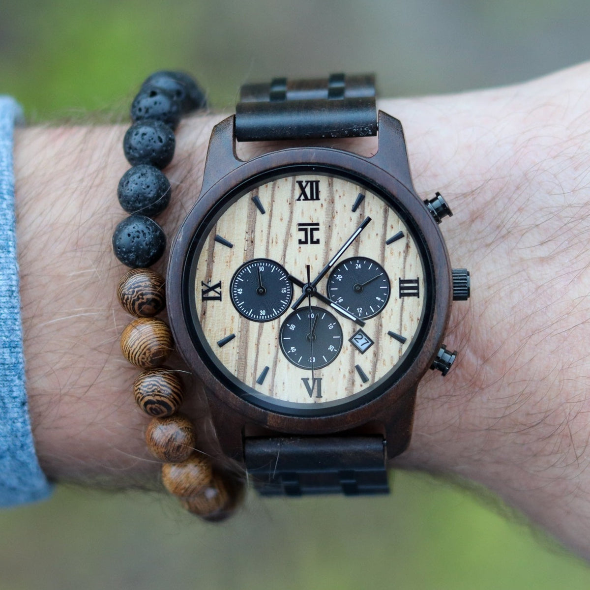 Wild | Black Sandalwood &amp; Zebrawood Chronograph