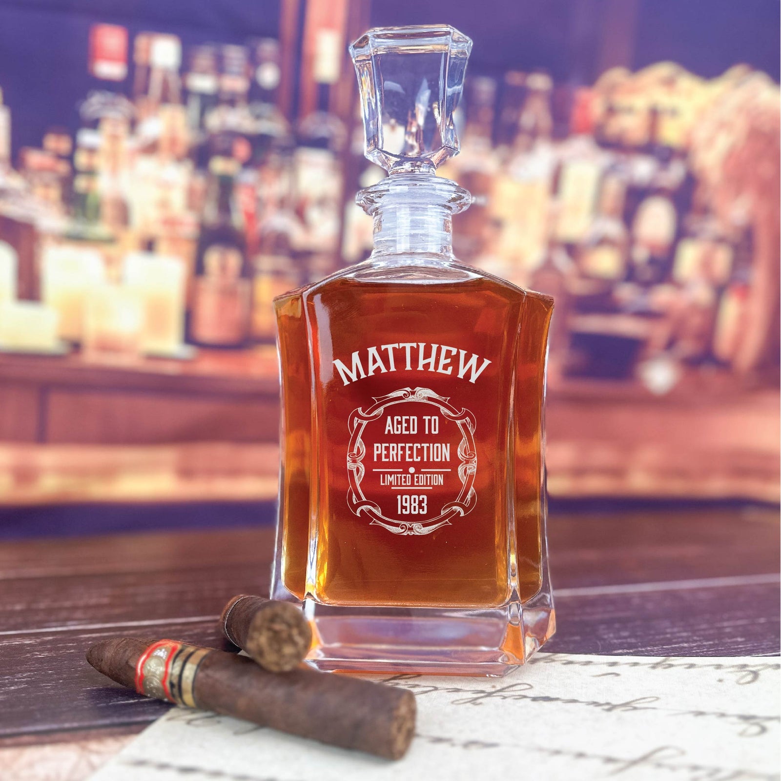 Custom Bullet Whiskey Stones & Tactical Knife Set for Whiskey Bourbon Scotch Lovers - Home Wet Bar