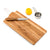 Personalized Wooden Cutting & Serving Board With White Handle