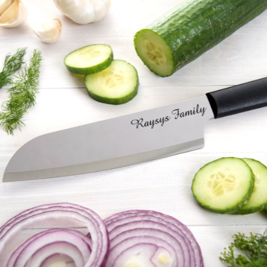 Personalized Chef&#39;s Knife - Custom Engraved Utility Knife for Cooking Enthusiasts