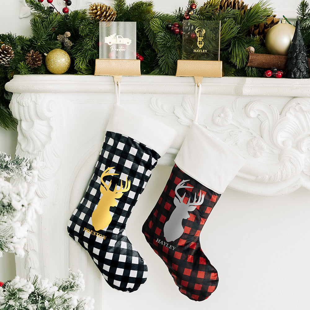 Plaid Christmas Stocking