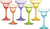 Colorful Margarita Cocktail Glass Set