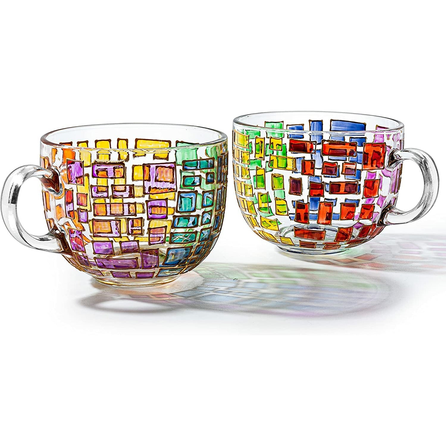 Super Cool Stained Glass Window Coffee Mug by Society Series