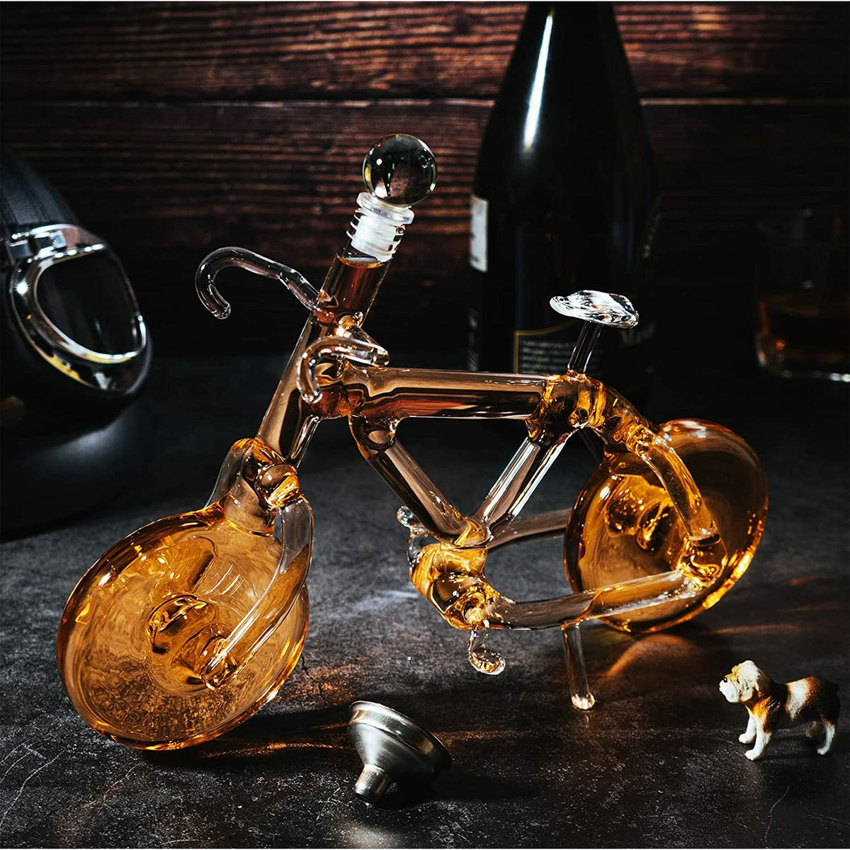 Bicycle Wine &amp; Whiskey Decanter