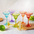 Colorful Margarita Cocktail Glass Set