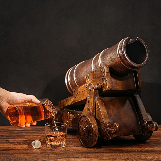 Cannon Wine & Whiskey Decanter Set