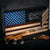 Whiskey Decanter Flag Bar Set