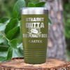 Military Green Hockey Tumbler With Break Free And Play Design