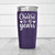 Purple Birthday Tumbler With Cheers To Fourty Design