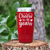 Red Birthday Tumbler With Cheers To Fourty Design