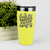 Yellow funny tumbler Chronically Anxious