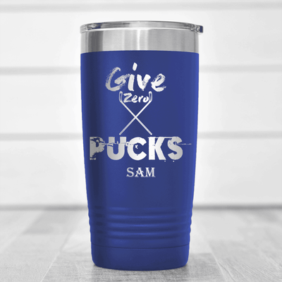 Blue Hockey Tumbler With Cold Ice No Care Design