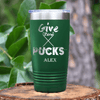 Green Hockey Tumbler With Cold Ice No Care Design