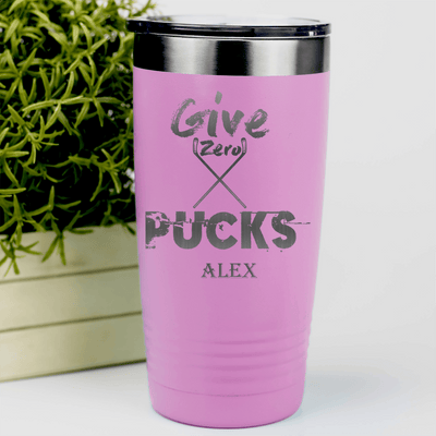 Pink Hockey Tumbler With Cold Ice No Care Design