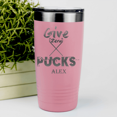 Salmon Hockey Tumbler With Cold Ice No Care Design