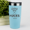 Teal Hockey Tumbler With Cold Ice No Care Design