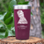 Maroon Groomsman Tumbler With Custom Groomsman Design