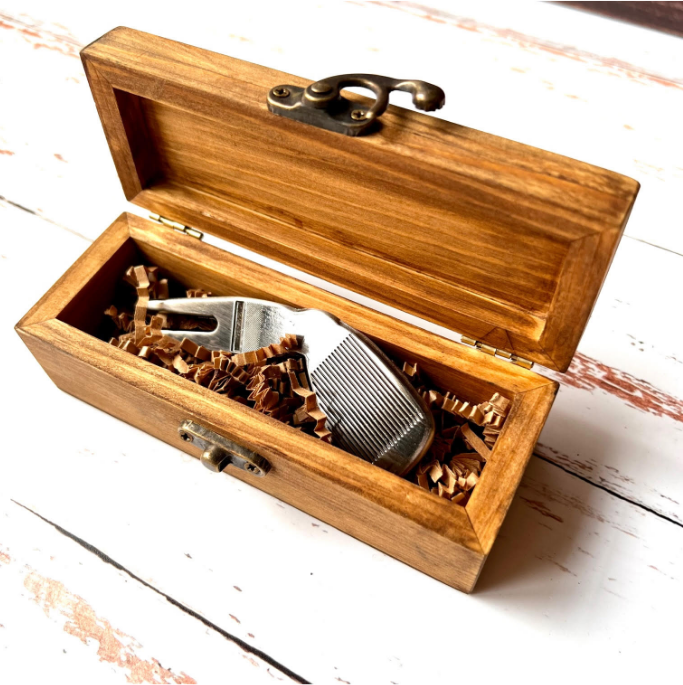 Golf Divot Tool in Custom Engraved Box